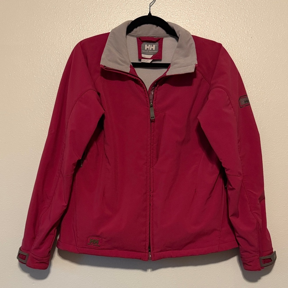 Helly Hansen Women's Maroon Softshell Jacket With… - image 1